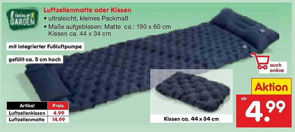 Luftzellenmatte oder Kissen
