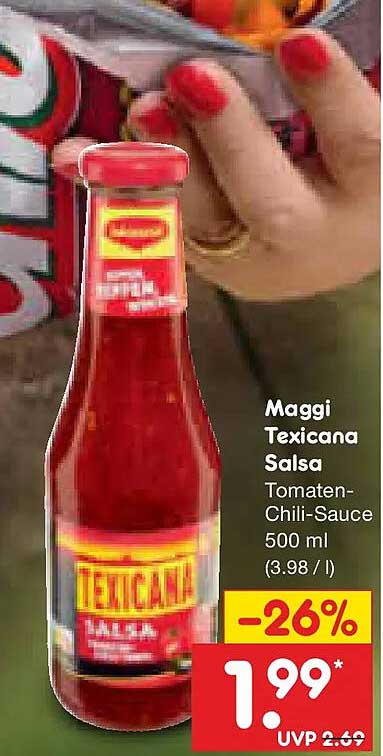 Maggi Texicana Salsa Tomaten-Chili-Sauce 500 ml