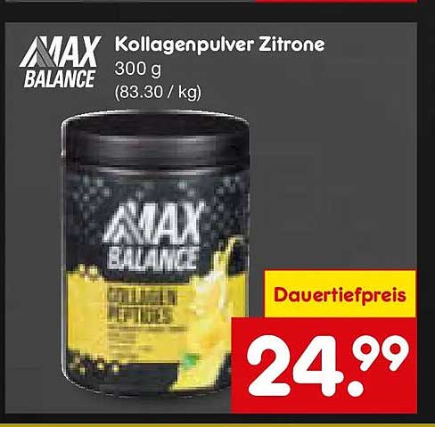 MAX Balance Kollagenpulver Zitrone