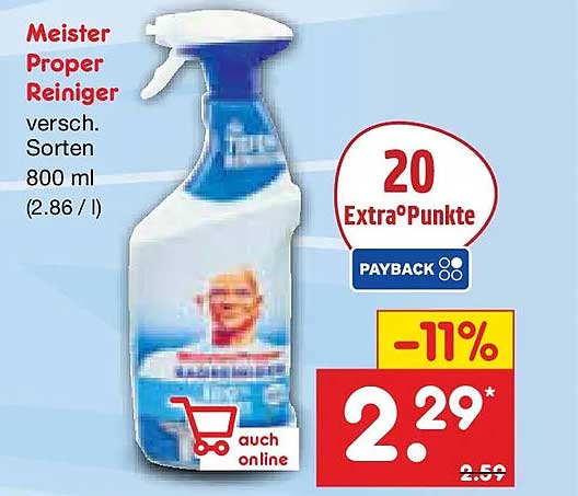 Meister Proper Reiniger versch. Sorten 800 ml