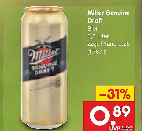 Miller Genuine Draft