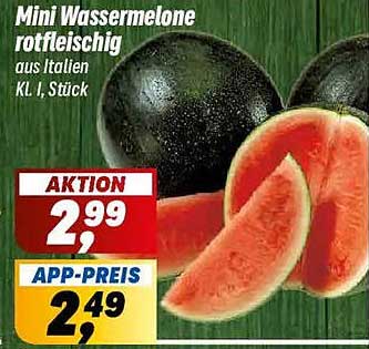 Mini Wassermelone rotfleischig aus Italien Kl. I, Stück