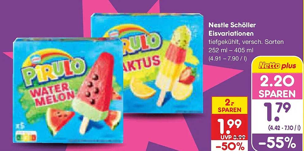 Nestle Schöller Eisvariationen