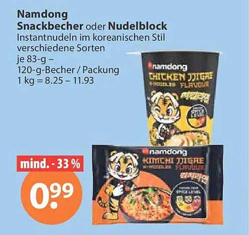 Nongshim Snackbecher oder Nudelblock Instantnudeln im koreanischen Stil verschiedene Sorten