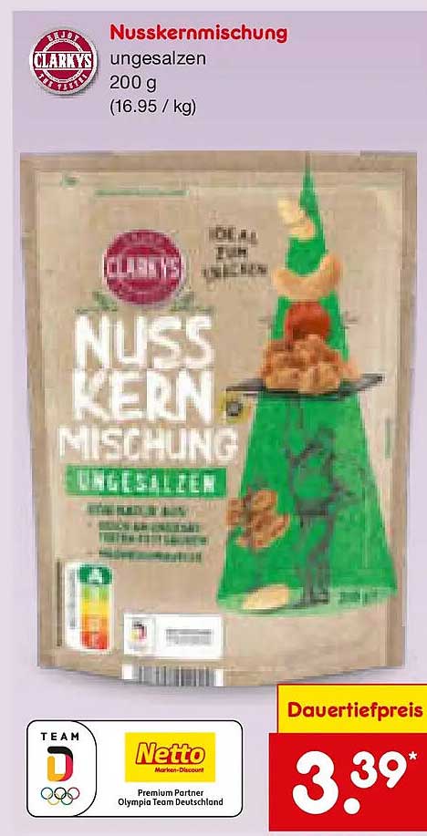 Nusskernmischung ungesalzen 200 g