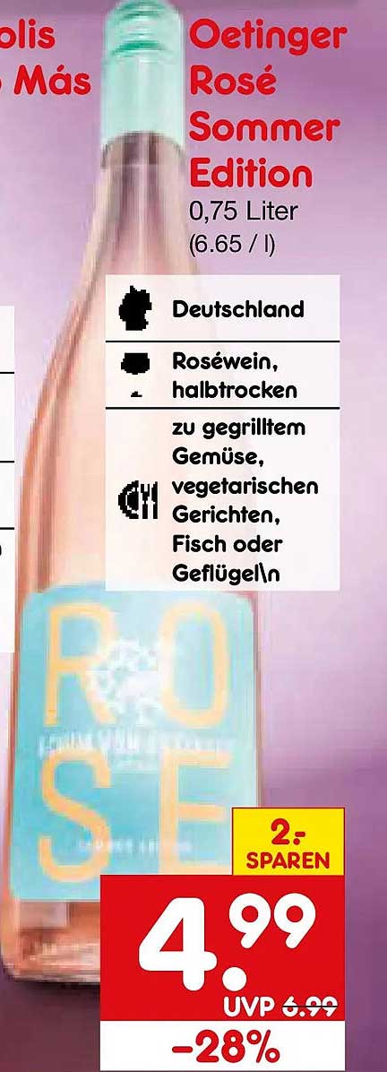 Oetinger Rosé Sommer Edition