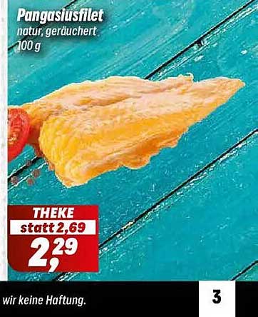 Pangasiusfilet natur, geräuchert 100 g