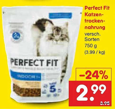 Perfect Fit Katzen-trocken-nahrung versch. Sorten 750 g