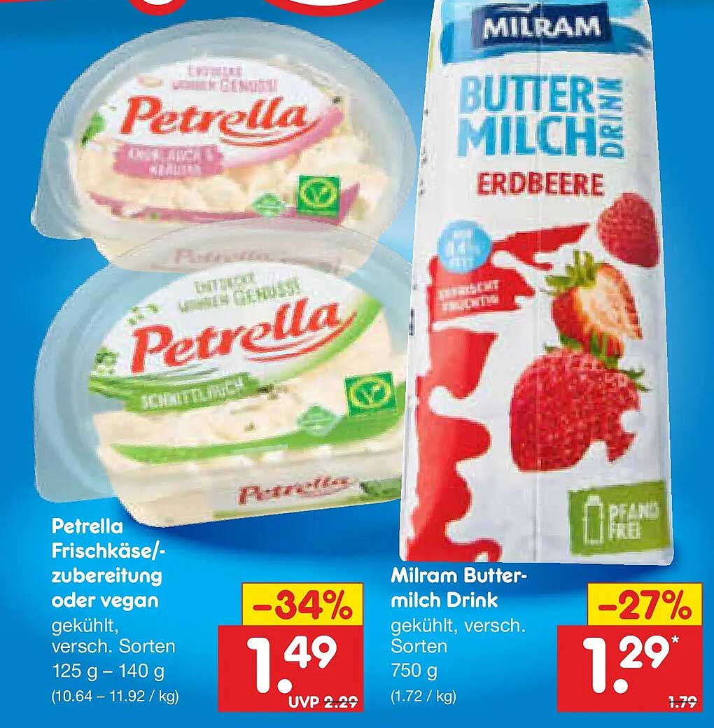 Petrella Frischkäse/-zubereitung oder vegan