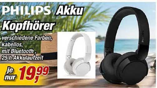 PHILIPS Akku Kopfhörer