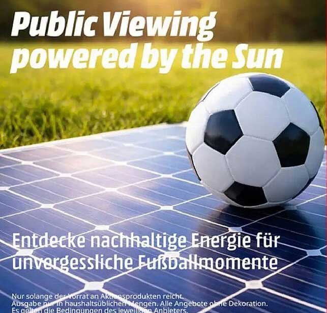 Public Viewing powered by the Sun