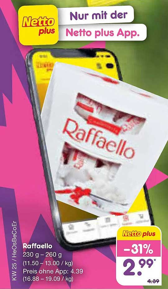Raffaello 230 g – 260 g