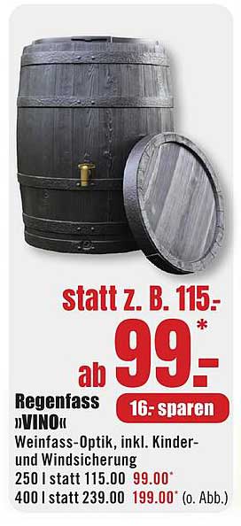 Regenfass »VINO«
