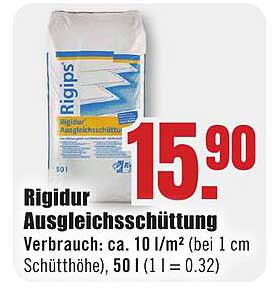 Rigips Rigidur Ausgleichsschüttung