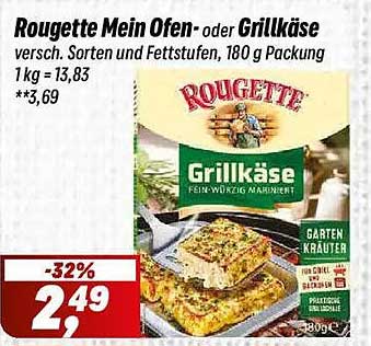 Rougette Mein Ofen- oder Grillkäse