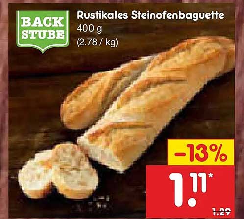 Rustikales Steinofenbaguette