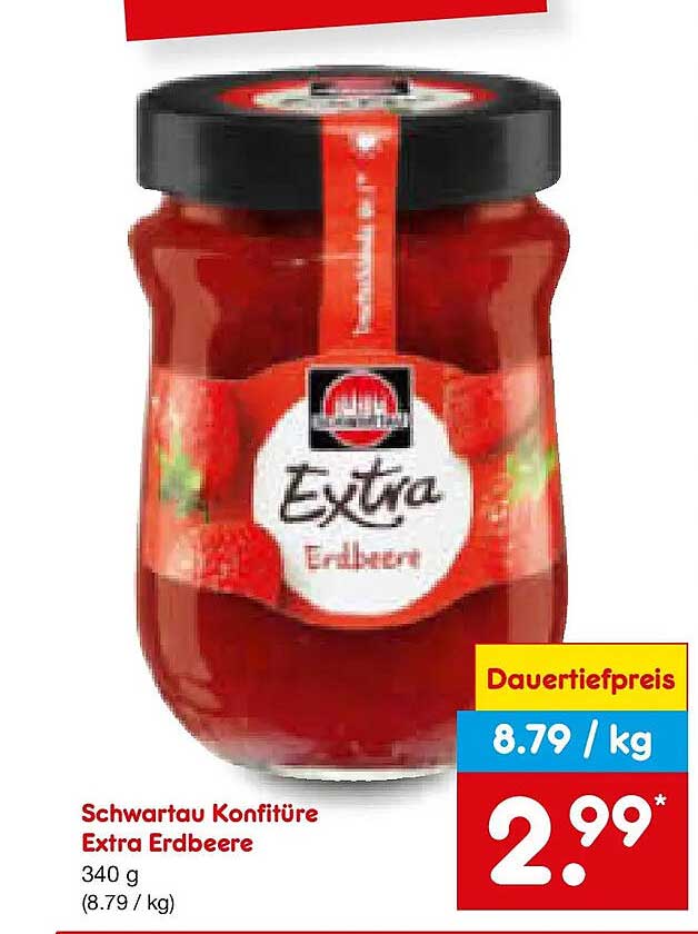 Schwartau Konfitüre Extra Erdbeere 340 g