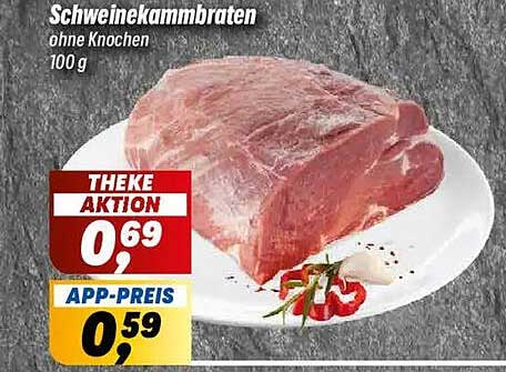 Schweinekambraten ohne Knochen 100 g
