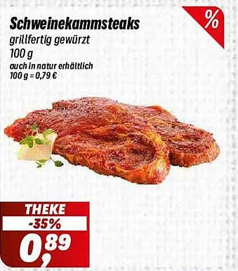 Schweinekammsteaks