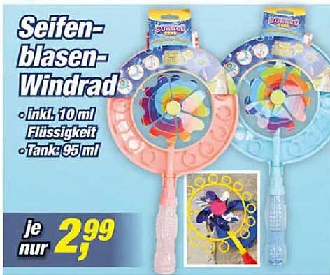 Seifenblasen-Windrad