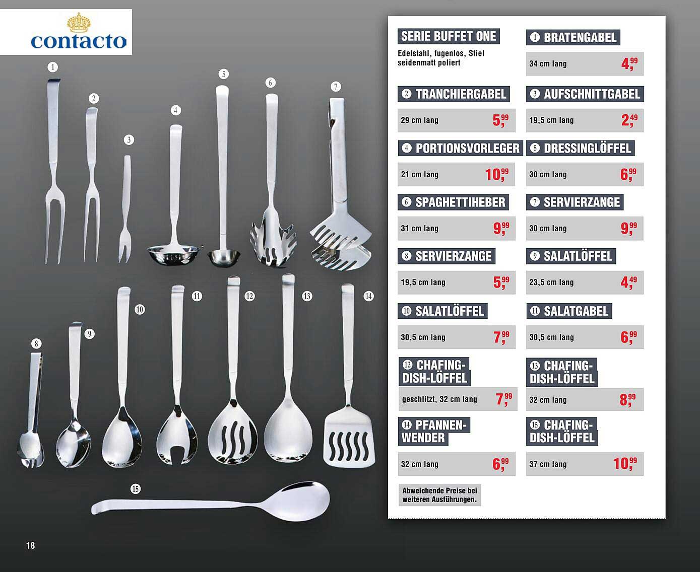 SERIE BUFFET ONE