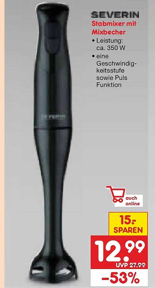 SEVERIN Stabmixer mit Mixbecher
