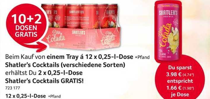 Shatler’s Cocktails (verschiedene Sorten)
