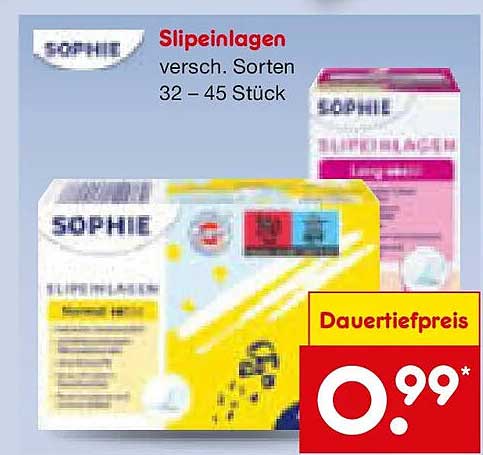 Slipeinlagen versch. Sorten 32–45 Stück
