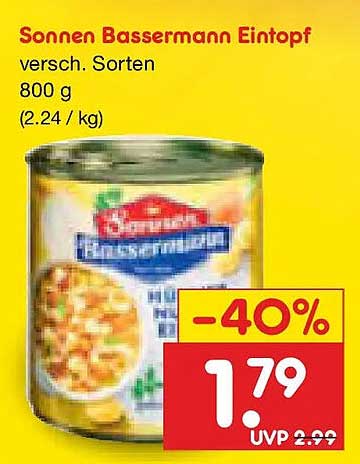 Sonnen Bassermann Eintopf