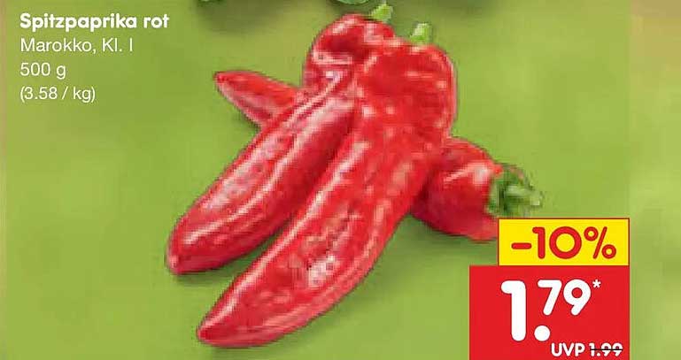 Spitzpaprika rot