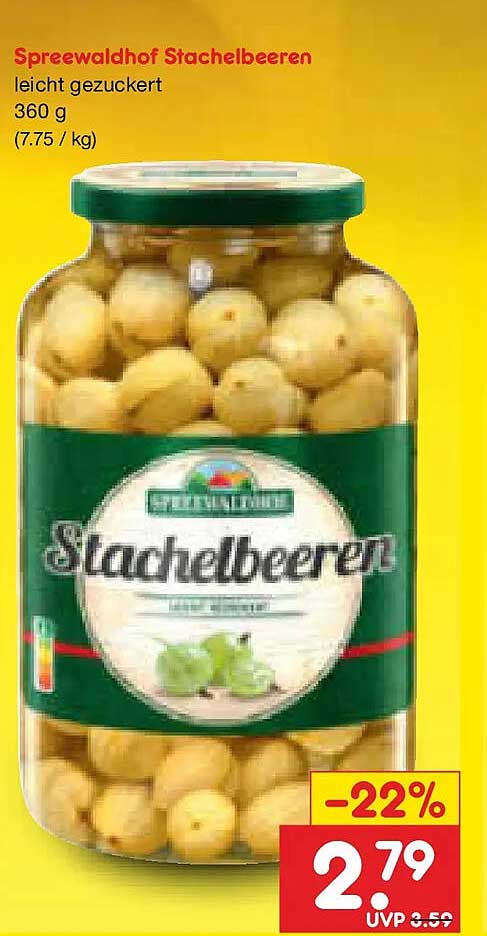 Spreewaldhof Stachelbeeren leicht gezuckert 360 g