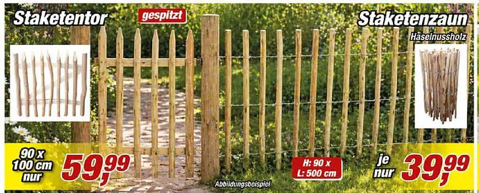 Staketentor gespitzt