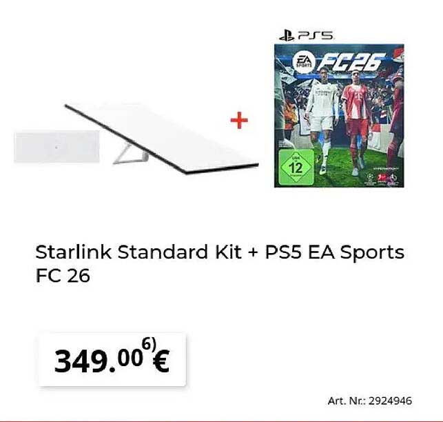Starlink Standard Kit + PS5 EA Sports FC 26