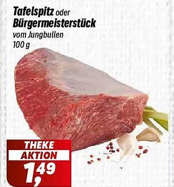 Tafelspitz oder Bürgermeisterstück vom Jungbullen 100 g
