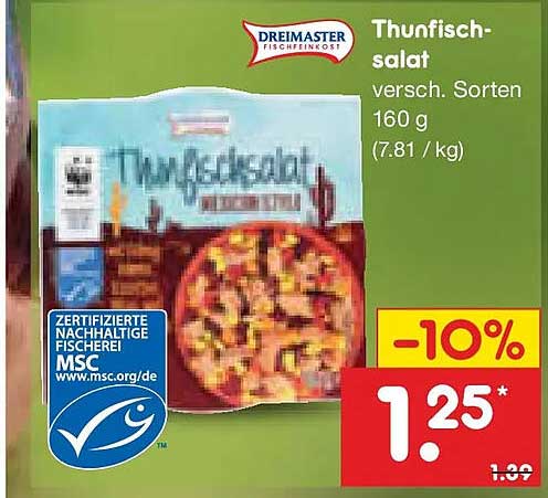Thunfischsalat versch. Sorten 160 g