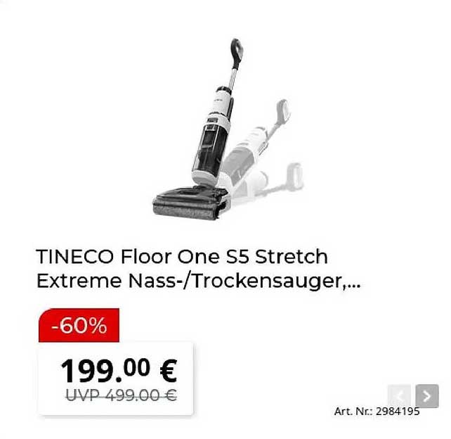 TINECO Floor One S5 Stretch Extreme Nass-/Trockensauger,...