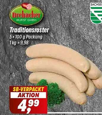 Traditionsoster 5 x 100 g Packung 1 kg = 9,98