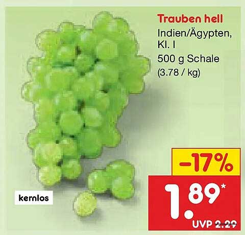 Trauben hell
