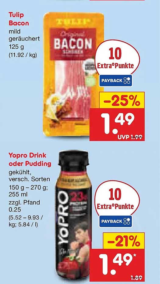 Tulip Bacon mild geräuchert 125 g