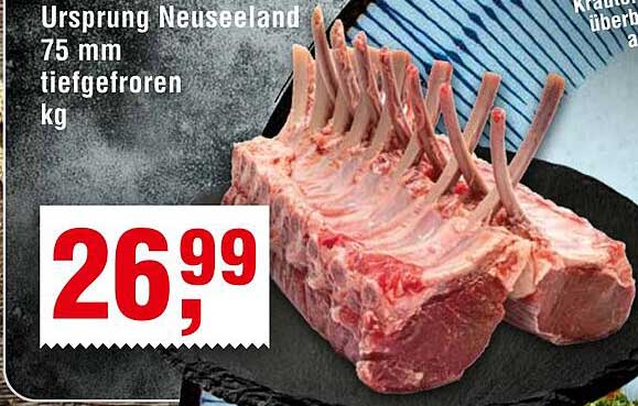 Ursprung Neuseeland 75 mm tiefgefroren kg