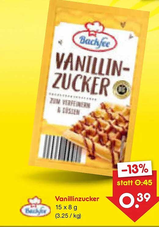 Vanillinzucker 15 x 8 g (3,25 / kg)