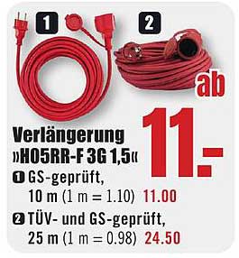 Verlängerung »H05RR-F3G 1,5«