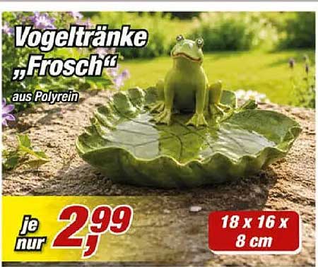 Vogeltränke „Frosch“