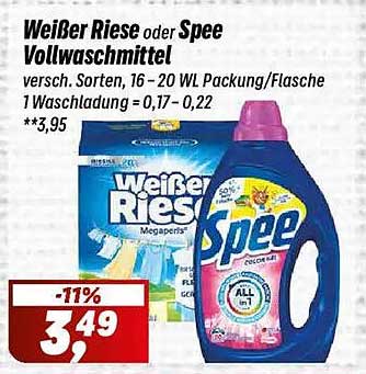 Weißer Riese oder Spee Vollwaschmittel