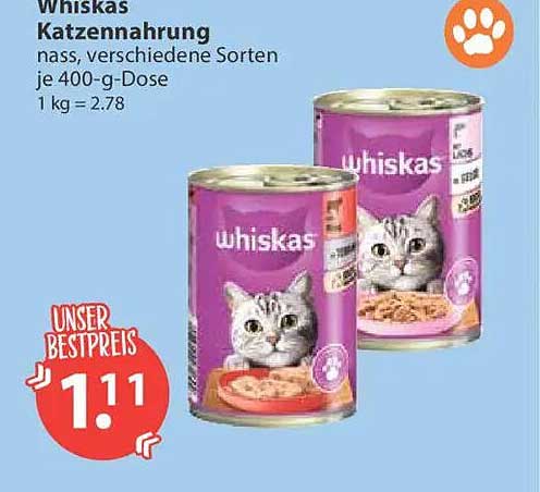 Whiskas Katzennahrung