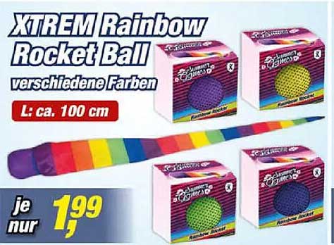 XTREM Rainbow Rocket Ball verschiedene Farben