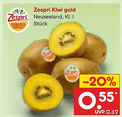 Zespri Kiwi gold Neuseeland, Kl. I Stück
