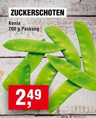 ZUCKERSCHOTEN Kenia 200 g Packung