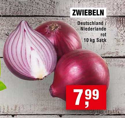 ZWIEBELN Deutschland / Niederlande rot 10 kg Sack