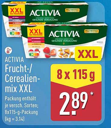 ACTIVIA Frucht-/Cerealienmix XXL 8 x 115 g